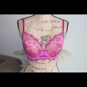 Victoria Secret Lace Satin Push Up Bra